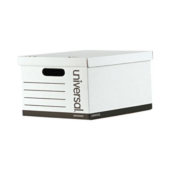 Picture of Basic-Duty Economy Record Storage Boxes, Letter/legal Files, 12" X 15" X 10", White, 10/carton