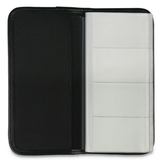 Picture of Business Card Holder, Holds 160 3.5 X 2 Cards, 4.75 X 10.13, Vinyl, Black