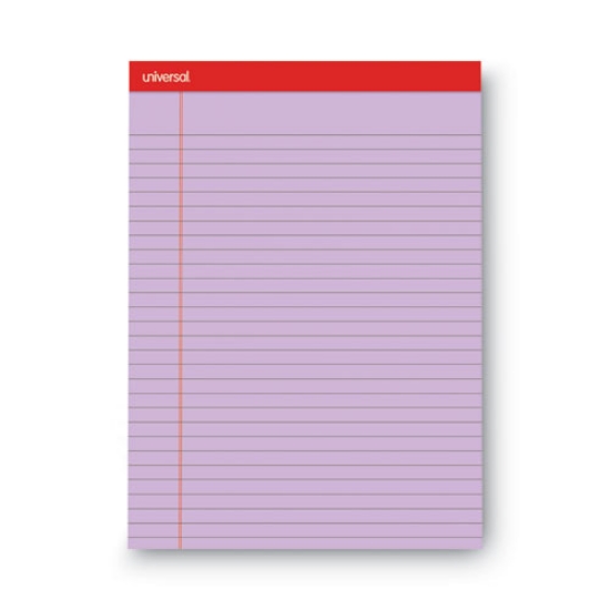 Picture of Colored Perforated Ruled Writing Pads, Wide/legal Rule, 50 Assorted Color 8.5 X 11.75 Sheets, 6/pack