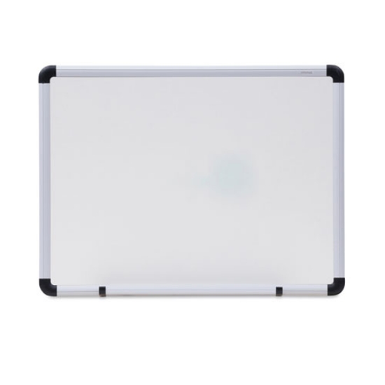 Picture of Modern Melamine Dry Erase Board with Aluminum Frame, 24 x 18, White Surface