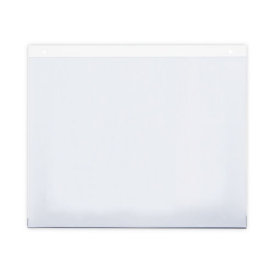 Picture of Wall Mount Sign Holder, 11 x 8.5, Horizontal, Clear, 2/Pack