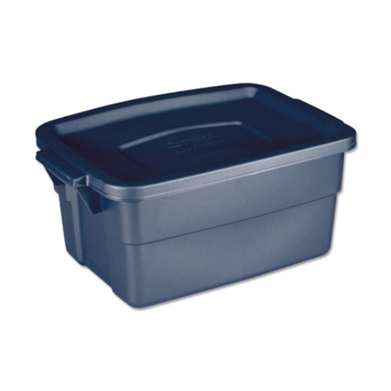 Picture of Roughneck Storage Box, 3 Gal, 10.63" X 15.69" X 7", Dark Indigo Metallic