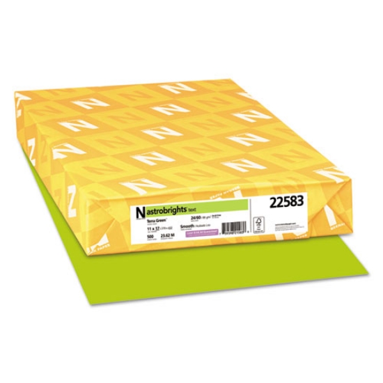 Picture of Color Paper, 24 lb Bond Weight, 11 x 17, Terra Green, 500/Ream