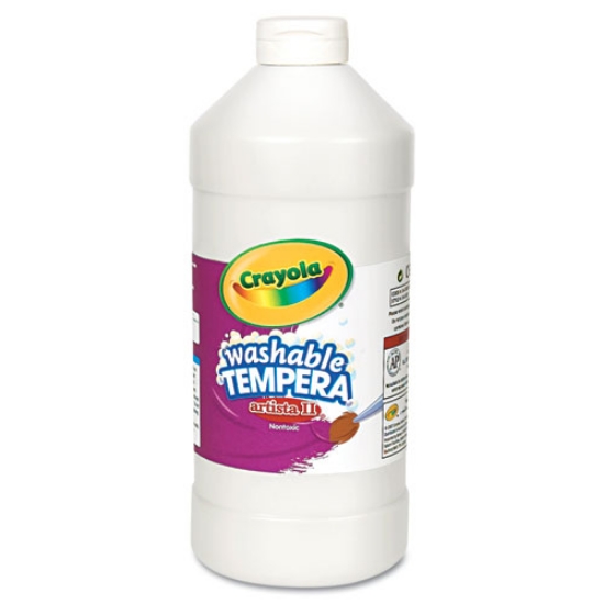 Picture of Artista Ii Washable Tempera Paint, White, 32 Oz Bottle