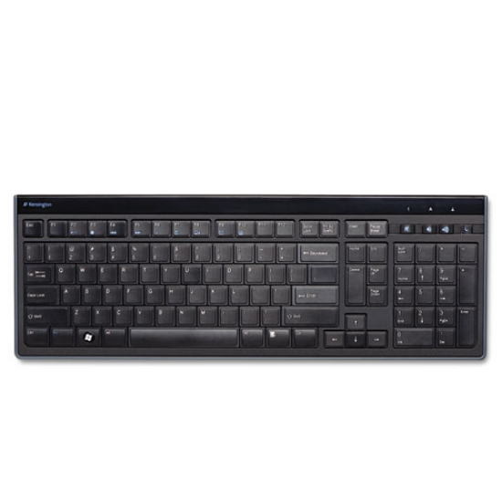 Picture of SLIM TYPE STANDARD KEYBOARD, 104 KEYS, BLACK