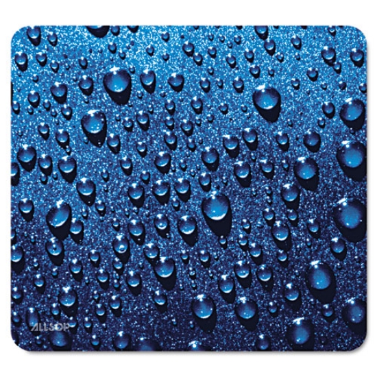 Picture of Naturesmart Mouse Pad, 8.5 x 8, Raindrops Design