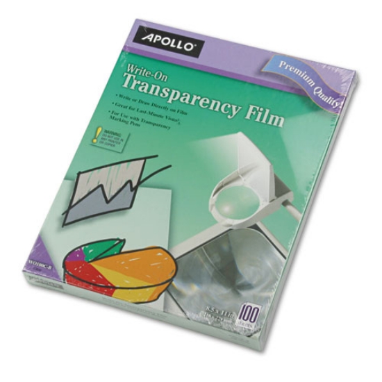 Picture of Write-On Transparency Film, 8.5 X 11, 100/box