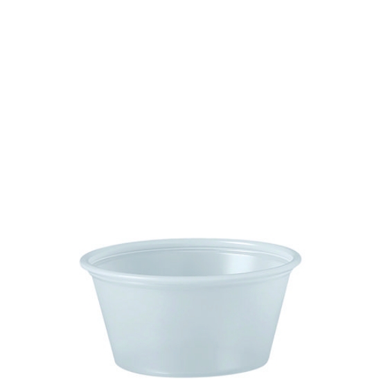 Picture of Polystyrene Portion Cups, 2 Oz, Translucent, 250/bag, 10 Bags/carton