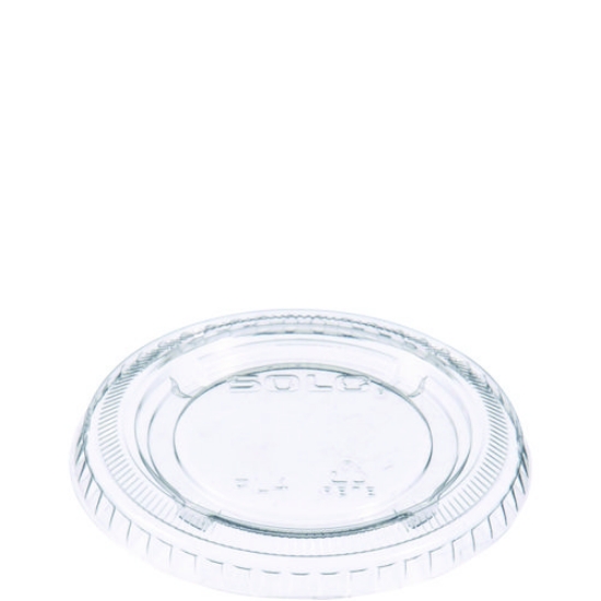Picture of Portion/souffle Cup Lids, Fits 3.25 Oz To 9 Oz Cups, Clear, 125/pack, 20 Packs/carton
