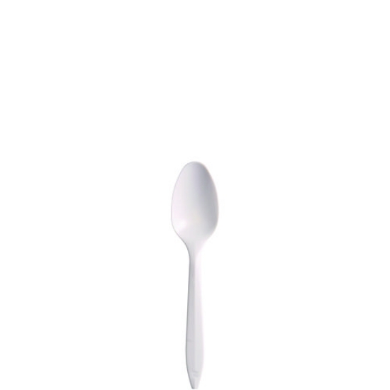 Picture of Style Setter Mediumweight Plastic Teaspoons, White, 1000/carton