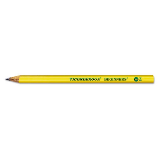 Picture of Ticonderoga Beginners Woodcase Pencil With Microban Protection, Hb (#2), Black Lead, Yellow Barrel, Dozen