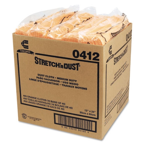 Picture of Stretch 'n Dust Cloths, 11 5/8 X 24, Yellow, 40 Cloths/pack, 10 Packs/carton
