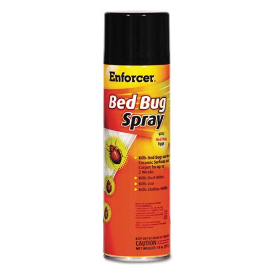 Picture of Bed Bug Spray, For Bed Bugs/Dust Mites/Lice/Moths, 14 oz Aerosol Spray, 12/Carton
