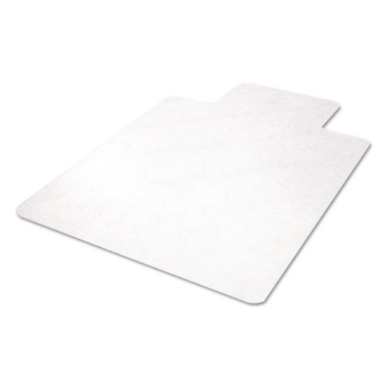 Picture of EconoMat All Day Use Chair Mat for Hard Floors, Flat Packed, 45 x 53, Wide Lipped, Clear