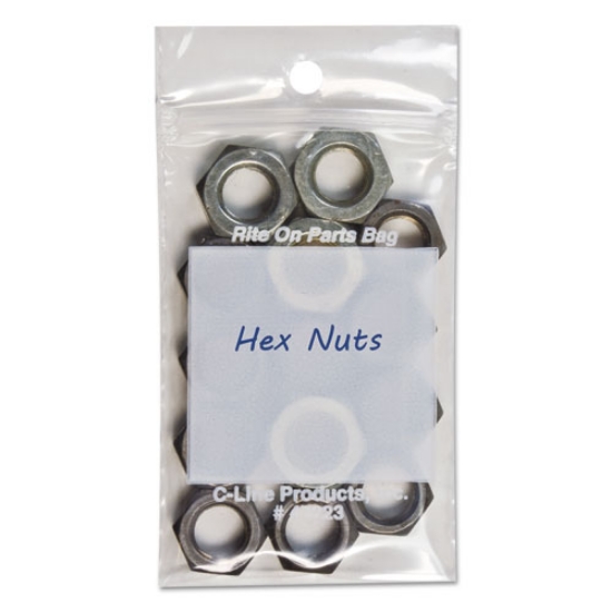 Picture of Write-On Poly Bags, 2 Mil, 2" X 3", Clear, 1,000/carton