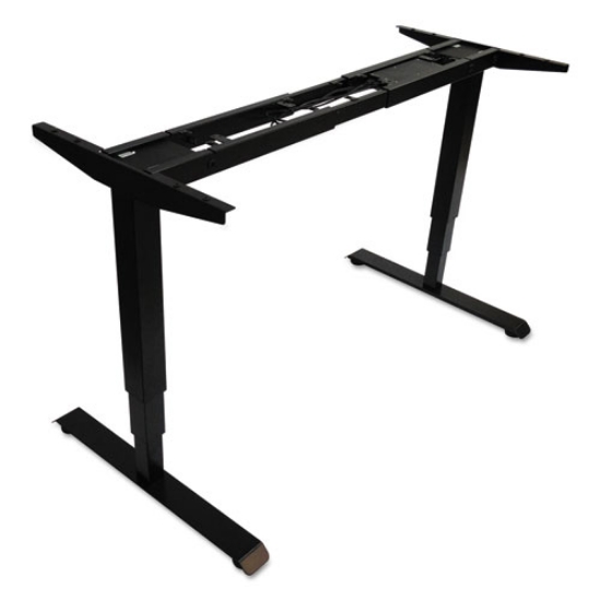 Picture of adaptivergo sit-stand 3-stage electric height-adjustable table base with memory control, 48.06" x 24.35" x 25" to 50.7",black