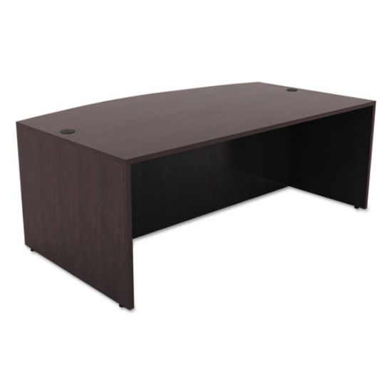 Picture of Alera Valencia Series Bow Front Desk Shell, 71" X 41.38" X 29.63", Espresso