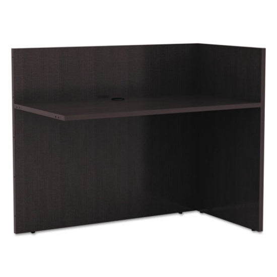 Picture of ALERA VALENCIA REVERSIBLE RECEPTION RETURN, 44.13W X 23.63D X 41.5H, ESPRESSO