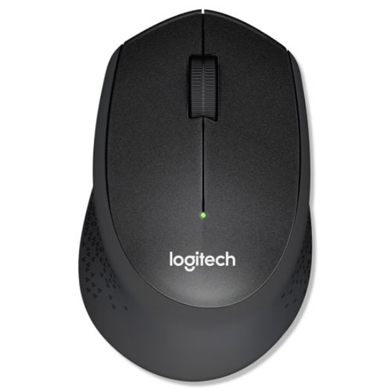 Picture of M330 Silent Plus Mouse, 2.4 Ghz Frequency/33 Ft Wireless Range, Right Hand Use, Black