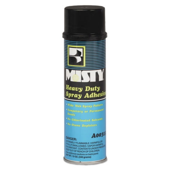Picture of Heavy-Duty Adhesive Spray, 12 Oz, Dries Clear, 12/carton