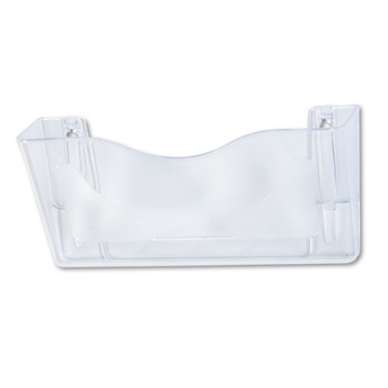 Picture of Euro-Style DocuPocket Landscape Wall File, Larger Files/Tabloid Size, 15" x 4" x 6.63", Clear