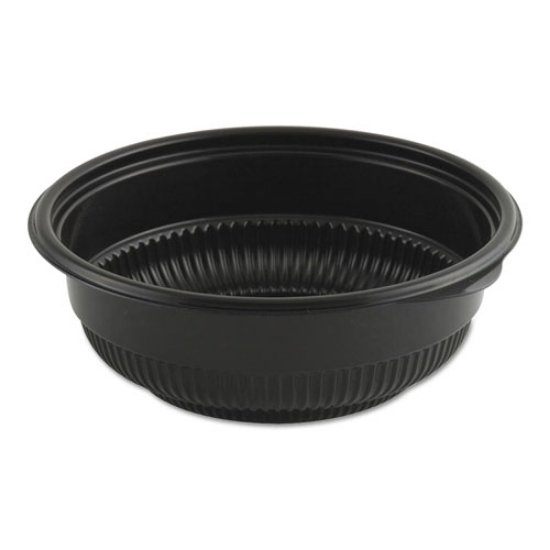 Picture of MicroRaves Incredi-Bowl Base, 16 oz, 5.75" Diameter x 2.02"h, Black, Plastic, 250/Carton