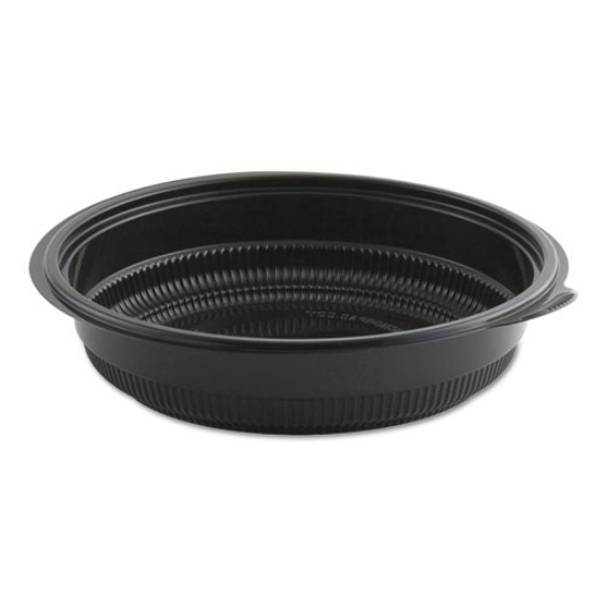 Picture of MicroRaves Incredi-Bowl Base, 32 oz, 8.5" Diameter x 1.92"h, Black, Plastic, 150/Carton