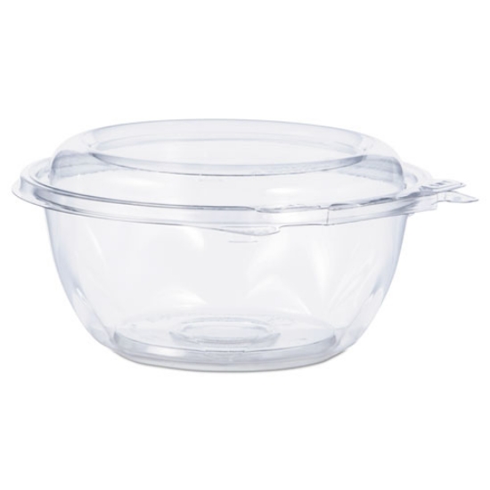 Picture of Tamper-Resistant, Tamper-Evident Bowls with Dome Lid, 12 oz, 5.5" Diameter x 2.6"h, Clear, Plastic, 240/Carton