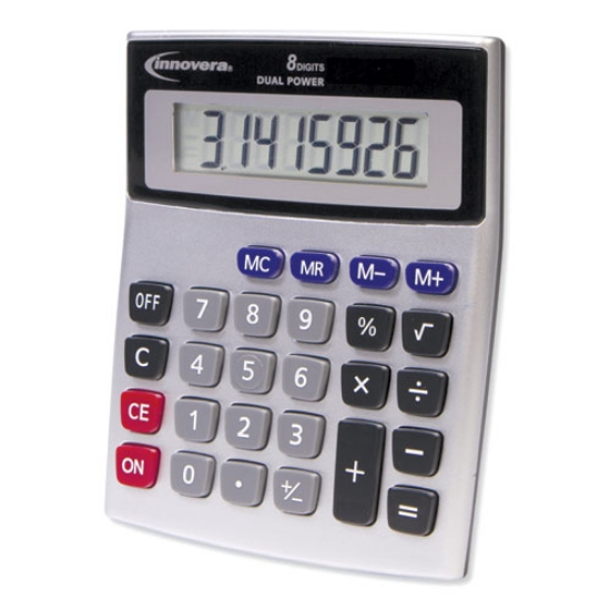 Picture of 15927 Desktop Calculator, Dual Power, 8-Digit LCD