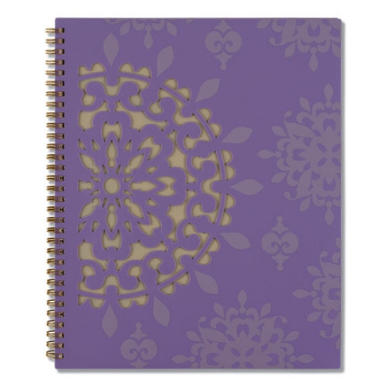 Picture of Vienna Weekly/Monthly Appointment Book, Vienna Geometric Artwork, 11 x 8.5, Purple/Tan Cover, 12-Month (Jan to Dec): 2024