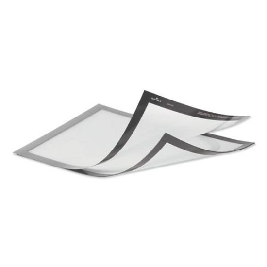 Picture of Duraframe Magnetic Plus Sign Holder, 8.5 X 11, Silver Frame, 2/pack