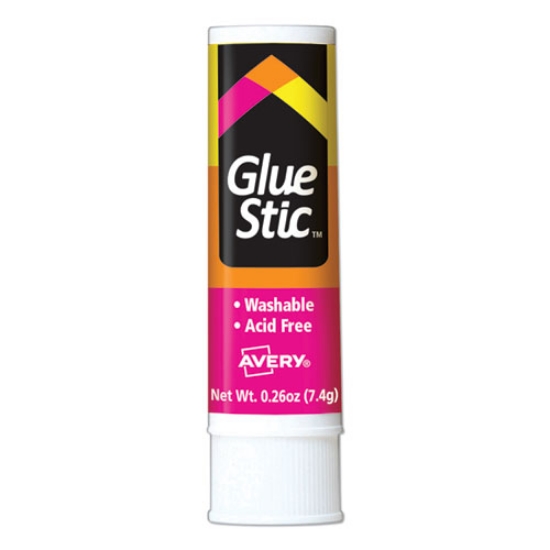 Picture of Permanent Glue Stic, 0.26 Oz, Applies White, Dries Clear