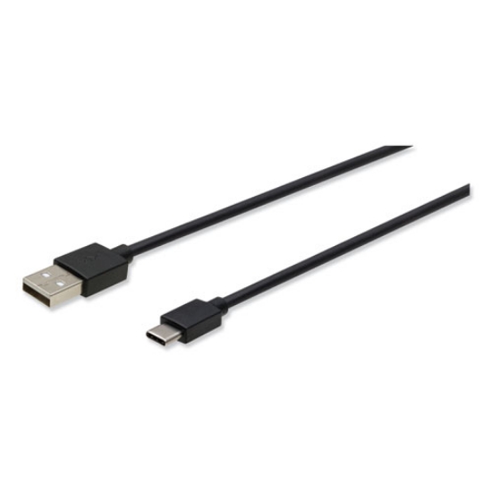 Picture of usb to usb-c cable, 10 ft, black