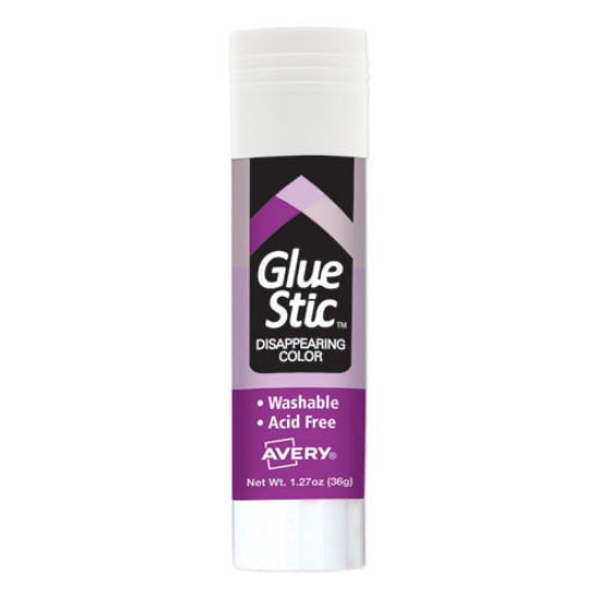 Picture of Permanent Glue Stic, 1.27 Oz, Applies Purple, Dries Clear