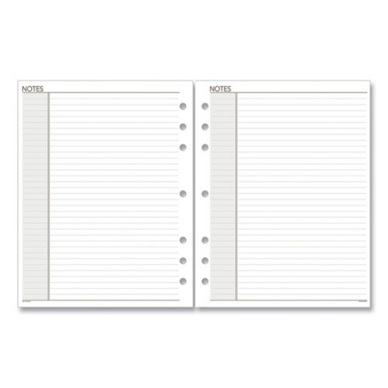 Picture of Lined Notes Pages For Planners/organizers, 8.5 X 5.5, White Sheets, Undated