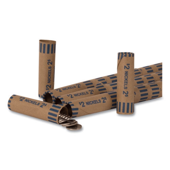 Picture of Preformed Tubular Coin Wrappers, Nickels, $2, 1000 Wrappers/box