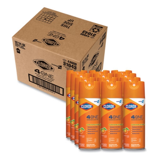 Picture of 4-In-One Disinfectant And Sanitizer, Citrus, 14 Oz Aerosol Spray, 12/carton