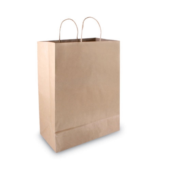 Picture of Premium Shopping Bag, 12" X 6.5" X 17", Brown Kraft, 50/box