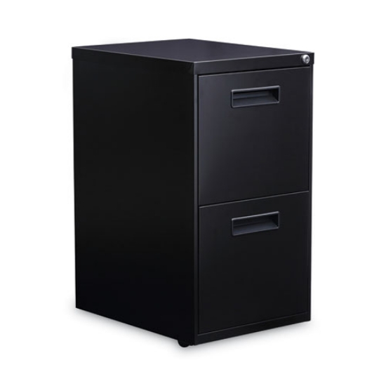 Picture of File Pedestal, Left Or Right, 2 Legal/letter-Size File Drawers, Black, 14.96" X 19.29" X 27.75"