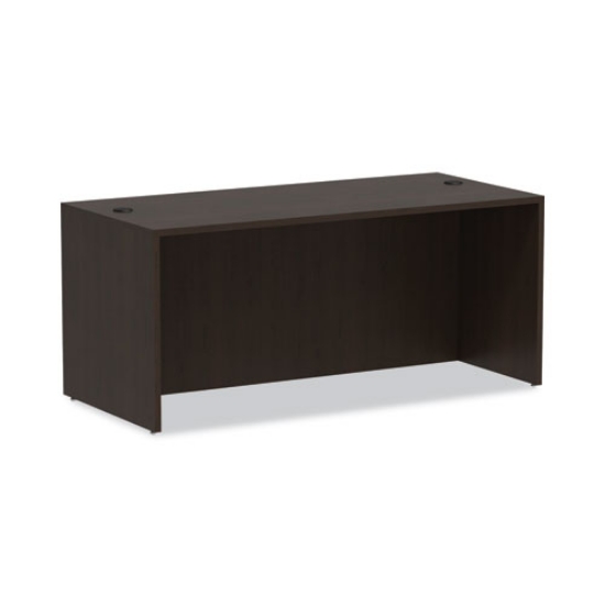 Picture of Alera Valencia Series Straight Front Desk Shell, 65" X 29.5" X 29.63", Espresso