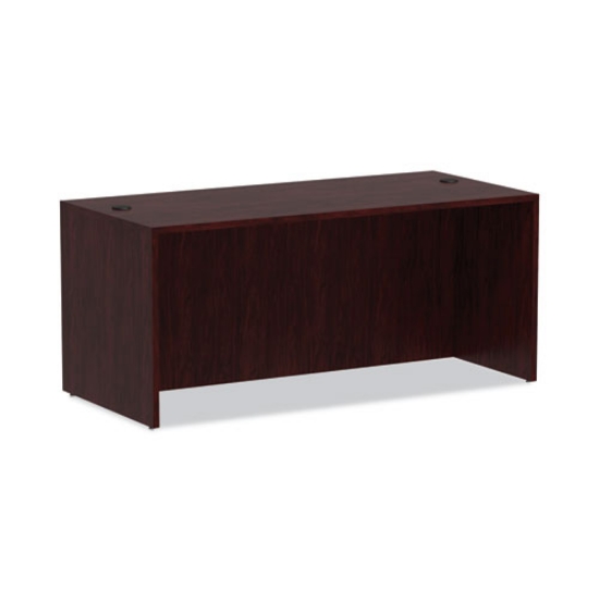 Picture of Alera Valencia Series Straight Front Desk Shell, 65" X 29.5" X 29.63", Mahogany