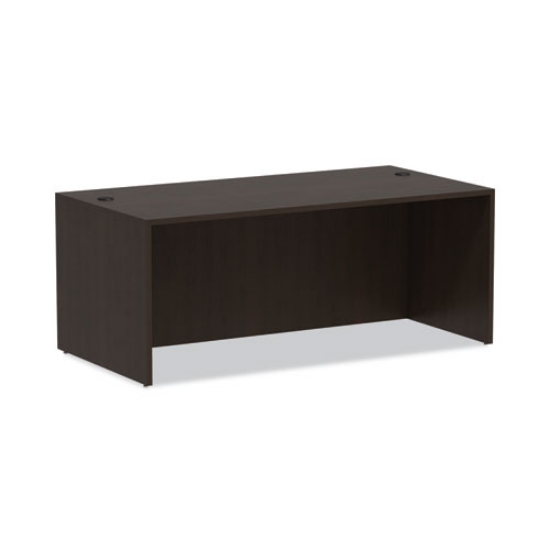 Picture of Alera Valencia Series Straight Front Desk Shell, 71" X 35.5" X 29.63", Espresso