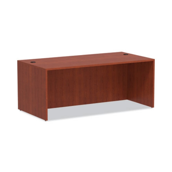 Picture of Alera Valencia Series Straight Front Desk Shell, 71" X 35.5" X 29.63", Medium Cherry
