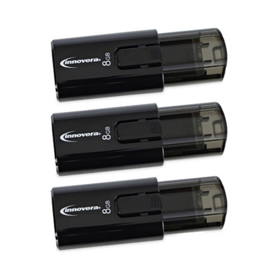 Picture of Usb 3.0 Flash Drive, 8 Gb, 3/pack