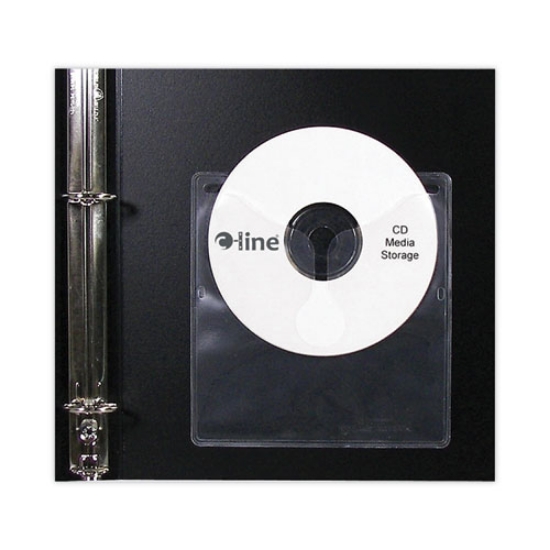 Picture of Self-Adhesive CD Holder, 1 Disc Capacity, Clear, 10/Pack