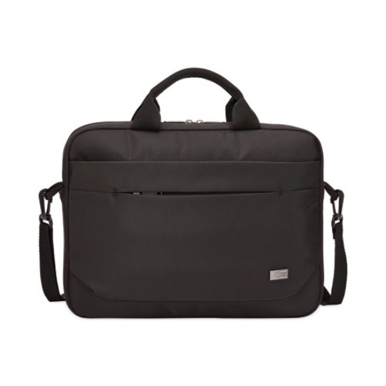Picture of Advantage Laptop Attache, Fits Devices Up to 11.6", Polyester, 11.8 x 2.2 x 10.2, Black