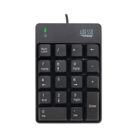 Picture of Spill-Resistant 18-Key Numeric Keypad, Black