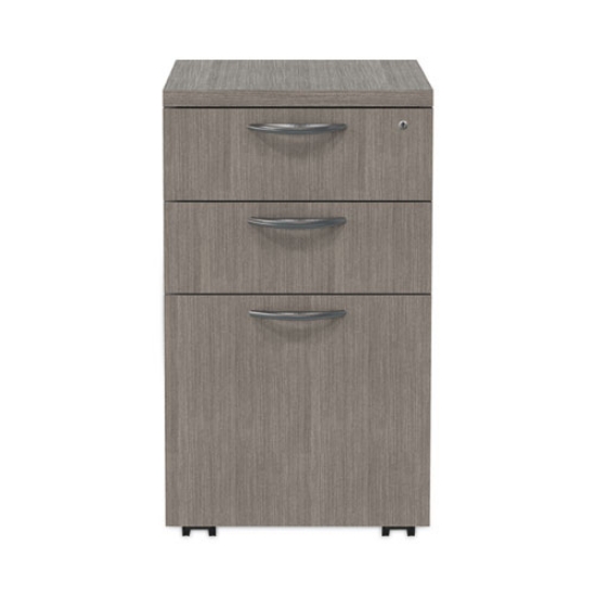 Picture of Alera Valencia Series Mobile Pedestal File, Left/Right, 3-Drawer: Box/Box/File, Legal/Letter, Gray, 15.88 x 20.5 x 28.39