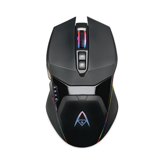 Picture of iMouse X50 Series Gaming Mouse with Charging Cradle, 2.4 GHz Frequency/33 ft Wireless Range, Left/Right Hand Use, Black