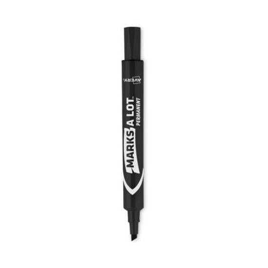 Picture of Marks A Lot Large Desk-Style Permanent Marker, Broad Chisel Tip, Black, Dozen (8888)